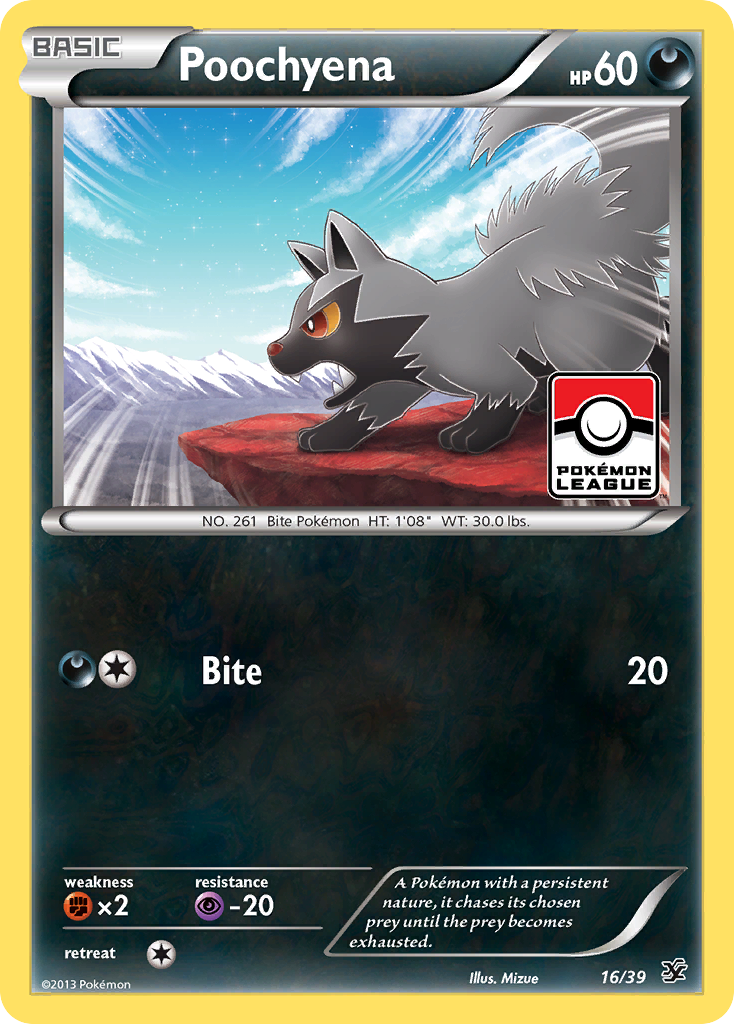 Kalos Starter Set Poochyena #16 league promo